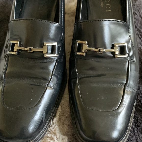 GUCCI Horse Bit Loafer Block Heel - Picture 3 of 8